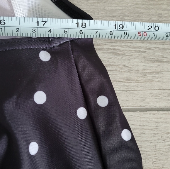 Bloomchick Polkadot Sleeveless Tankini Bathingsuit Top - Picture 7 of 11